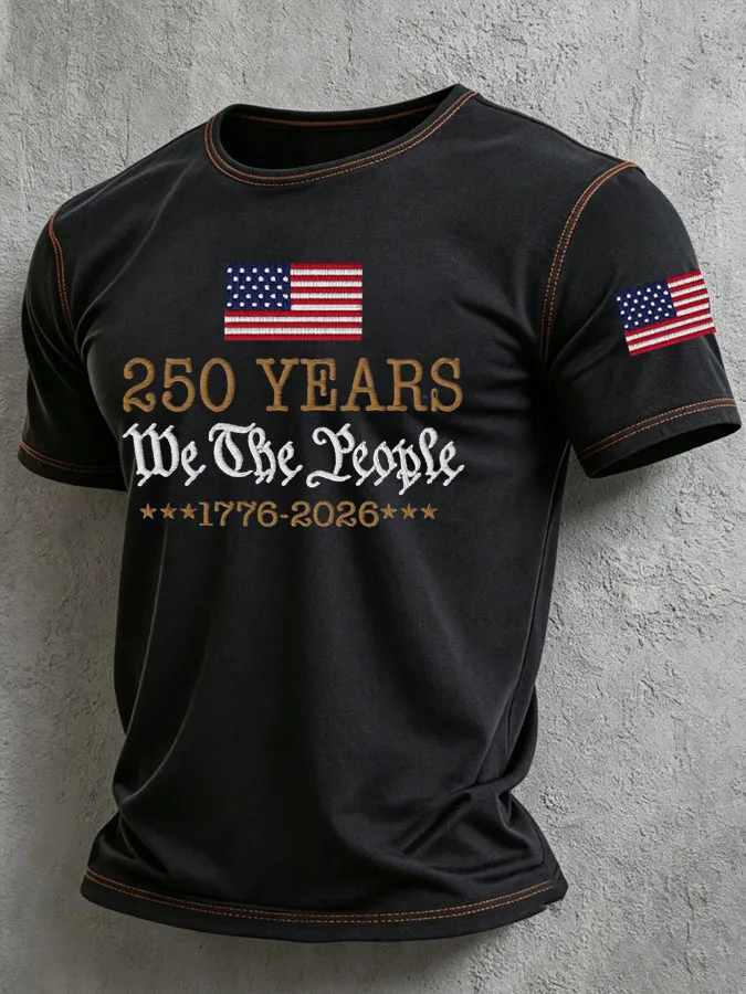 Men's America 250th Anniversary Casual T-shirt