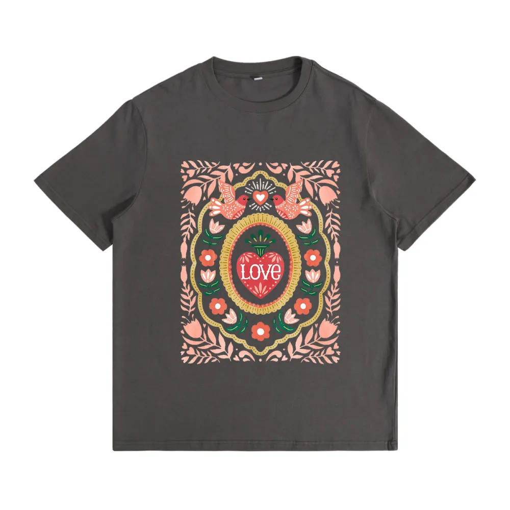 Love bird romantic totem T-shirt