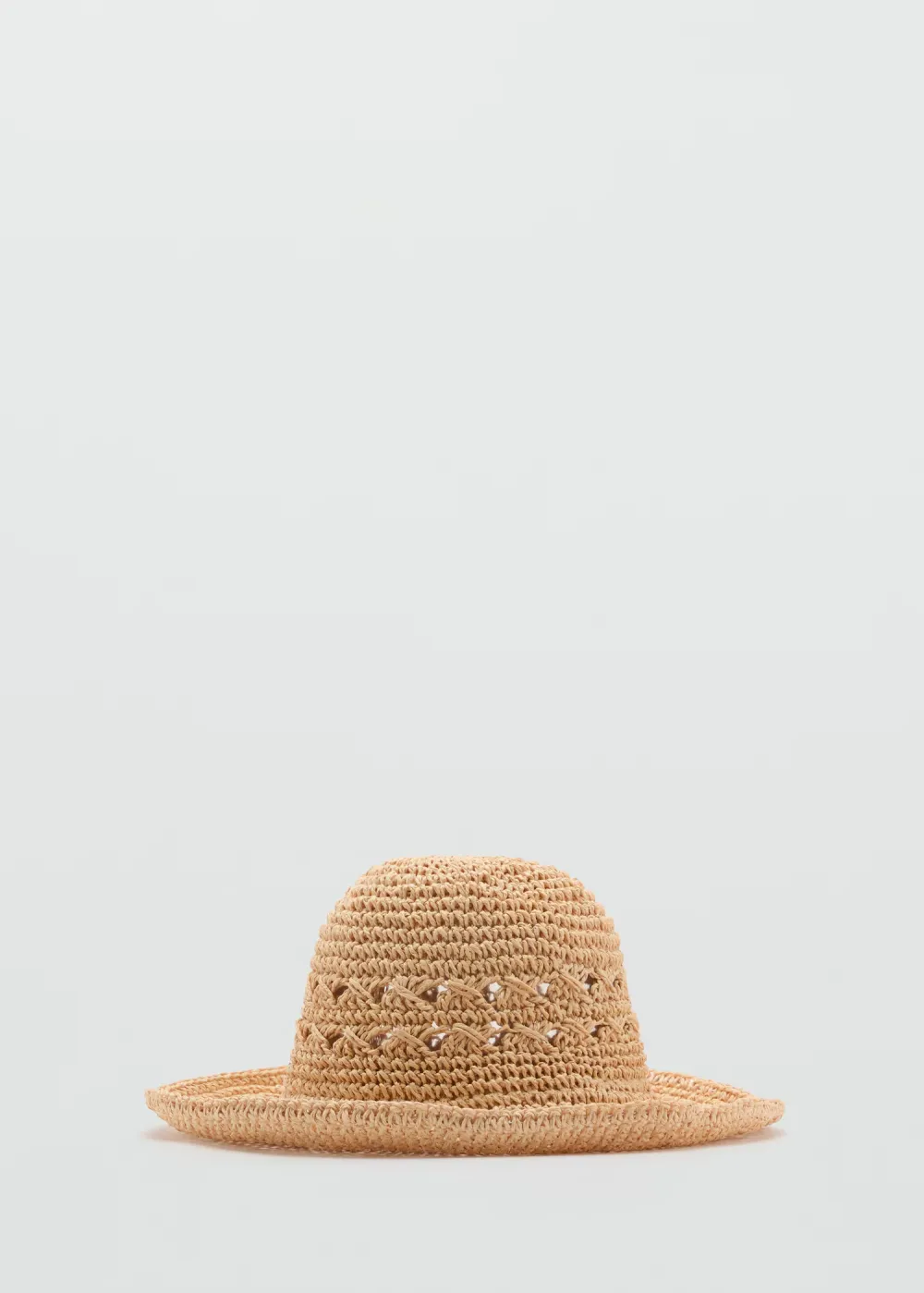 Vacation Style Hat With Openwork Details