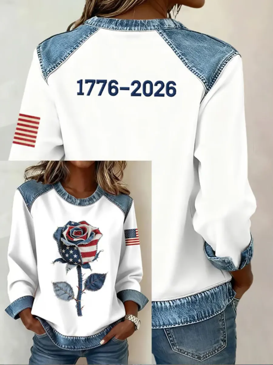 Women's 250th Anniversary Printed Long Sleeve T-shirt