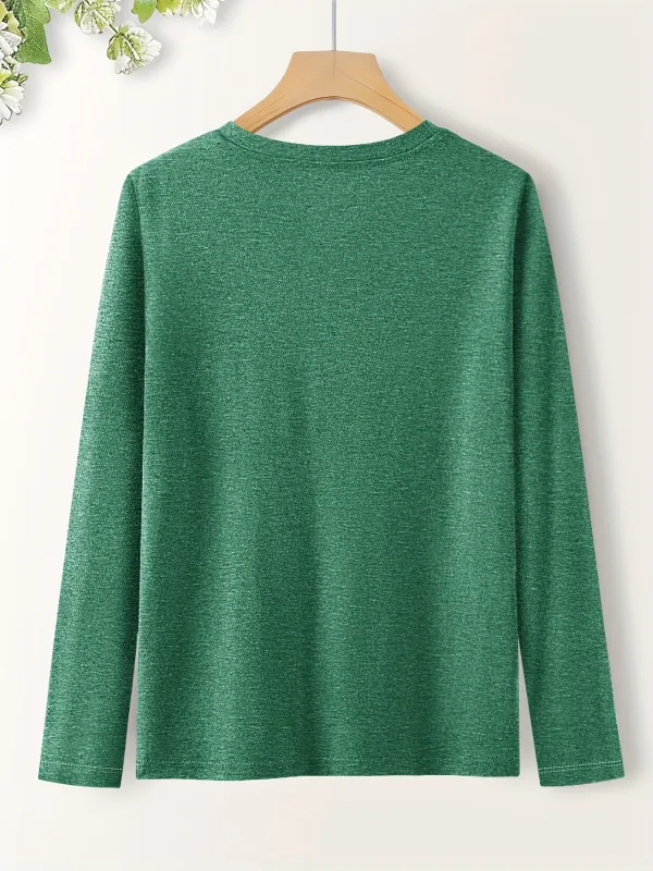 Small Birds On Branches Print Long Sleeve T-shirt