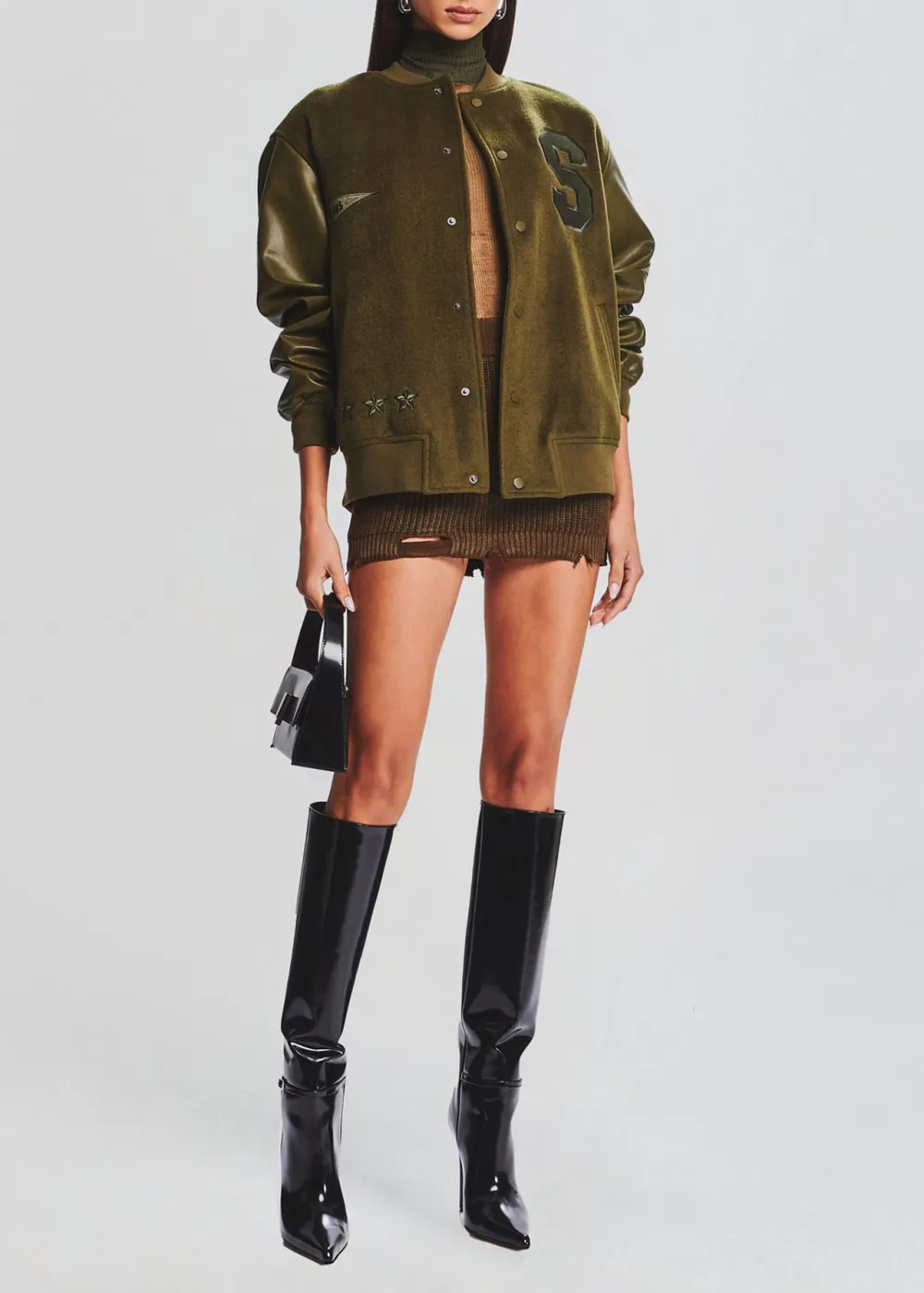 Letter Print Jacket