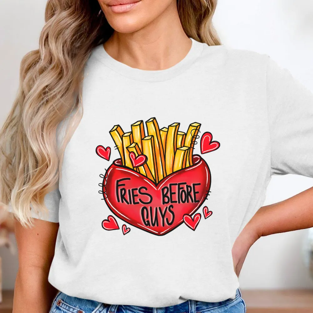 A Red Heart Filled With Fries Sweatshirts
