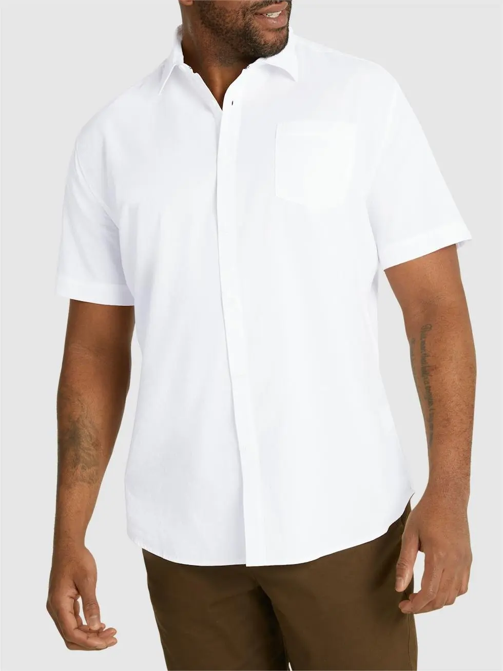 Men's Simple Solid Short Sleeve Shirts
