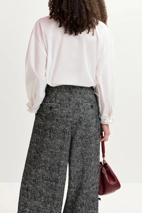 Embroidered Detail Button Up White Shirts