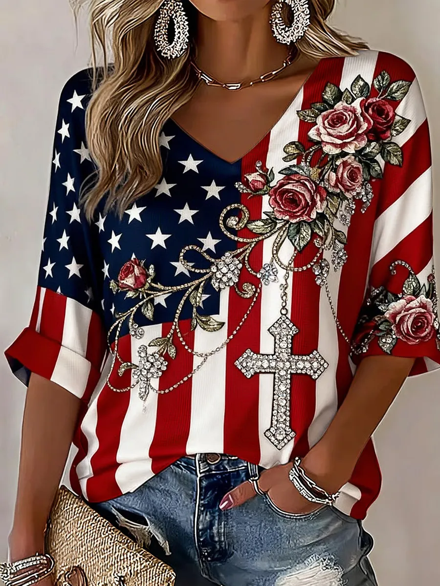 Women's Faith USA 250th Anniversary Print T-Shirt