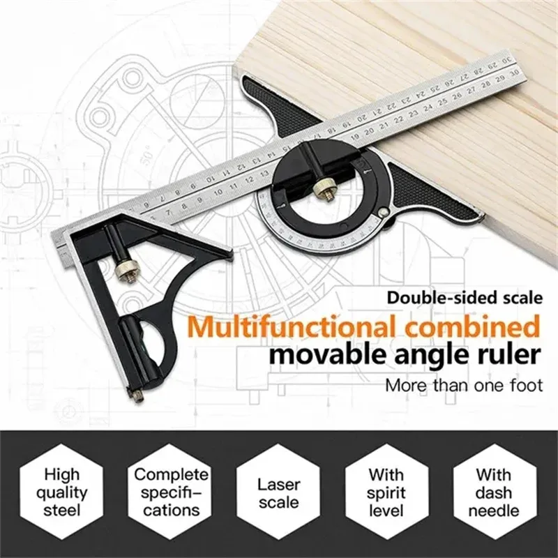 Multifunctional Square Angle Ruler