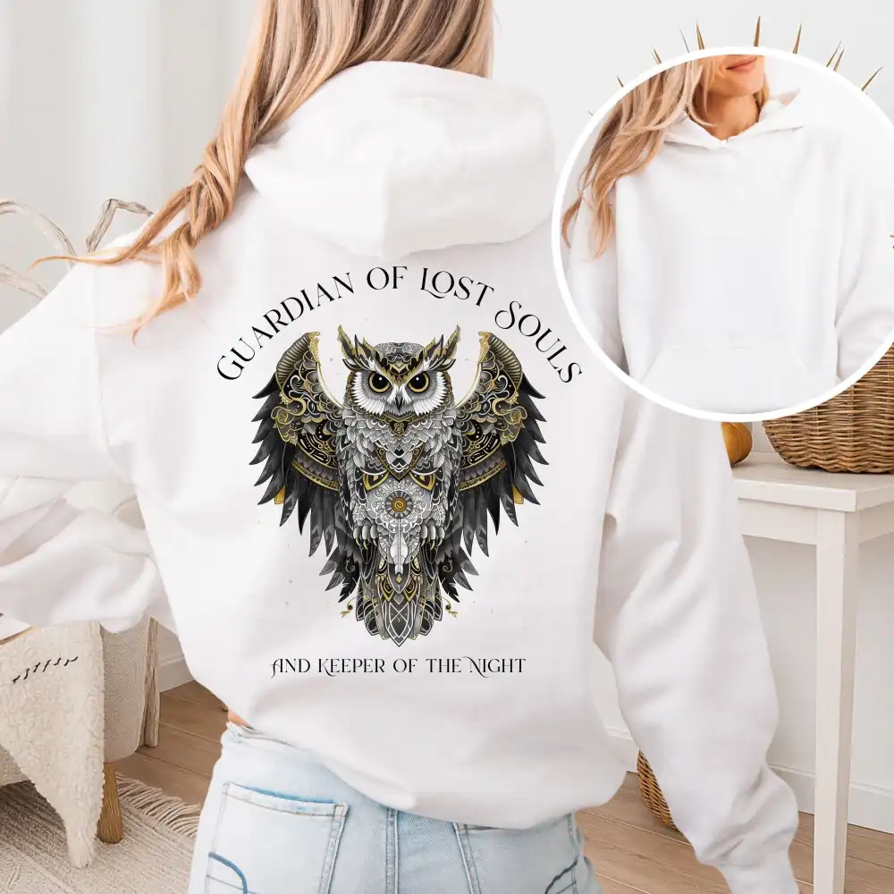 Owl Print Hoodie