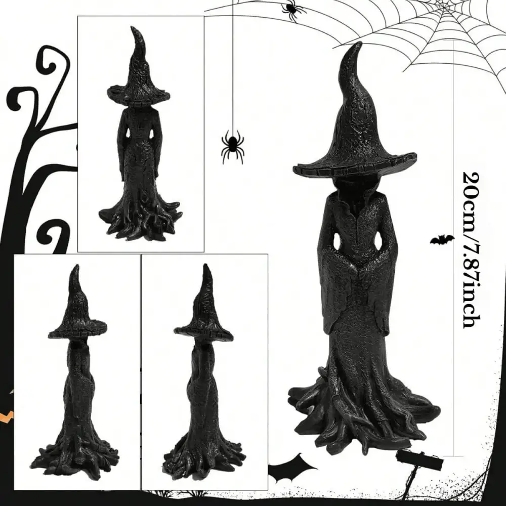 Halloween Gothic Vinyl Witch Statue 20cm