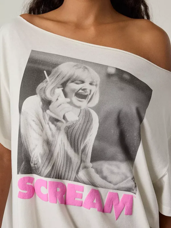 Women's Print Off-The-Shoulder T-Shirt