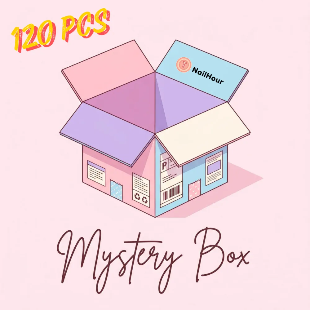 Nailhour 120Pcs Mystery Box