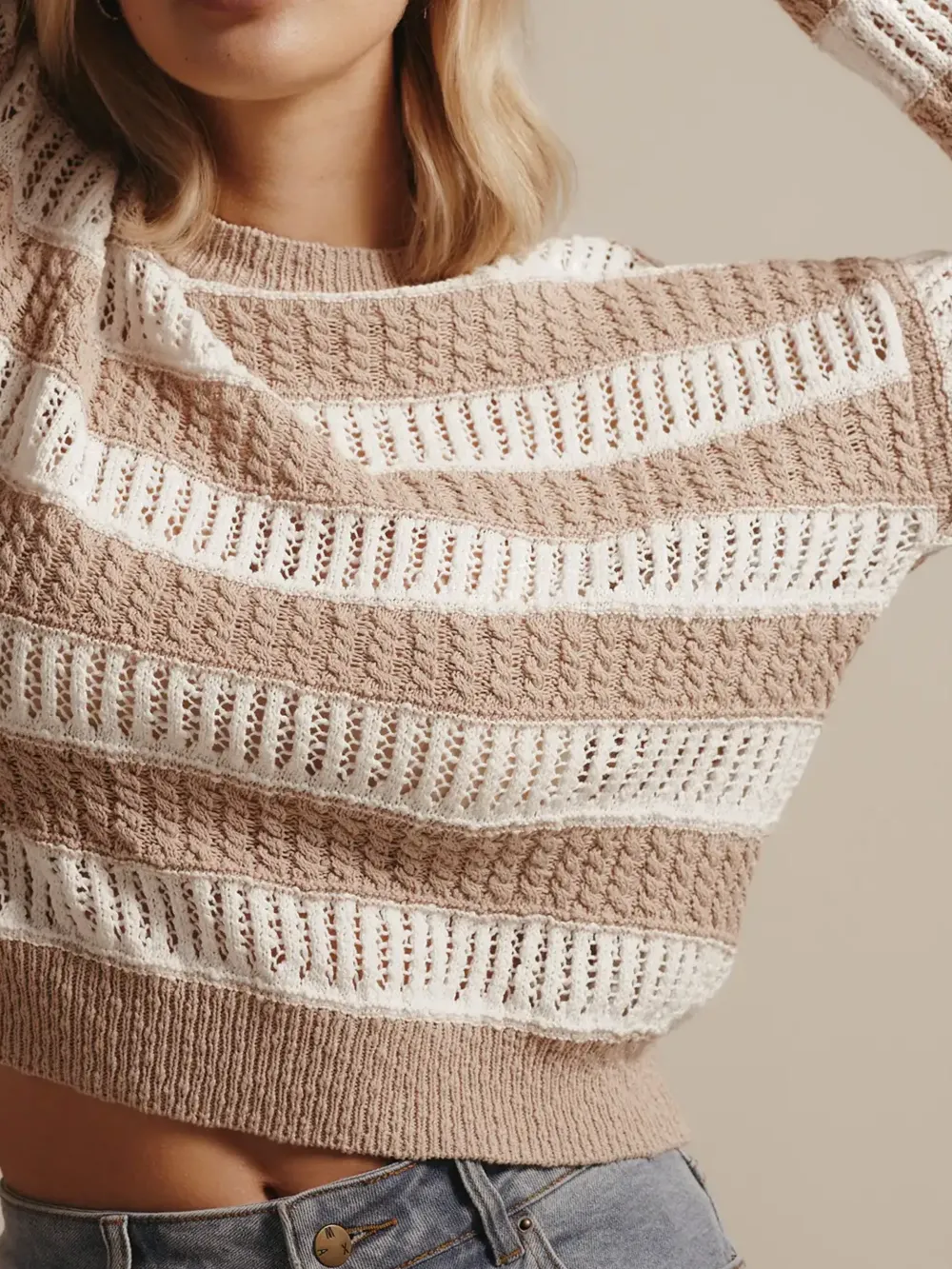 Striped Knit Sweater
