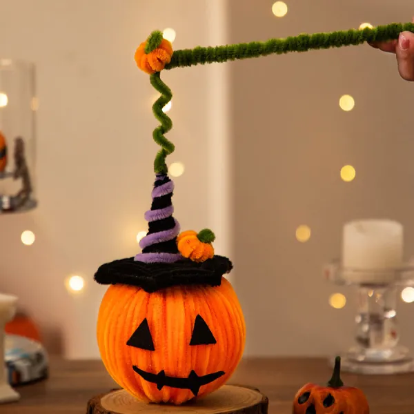 Halloween Handheld Piper Stick Glowing Pumpkin Lantern