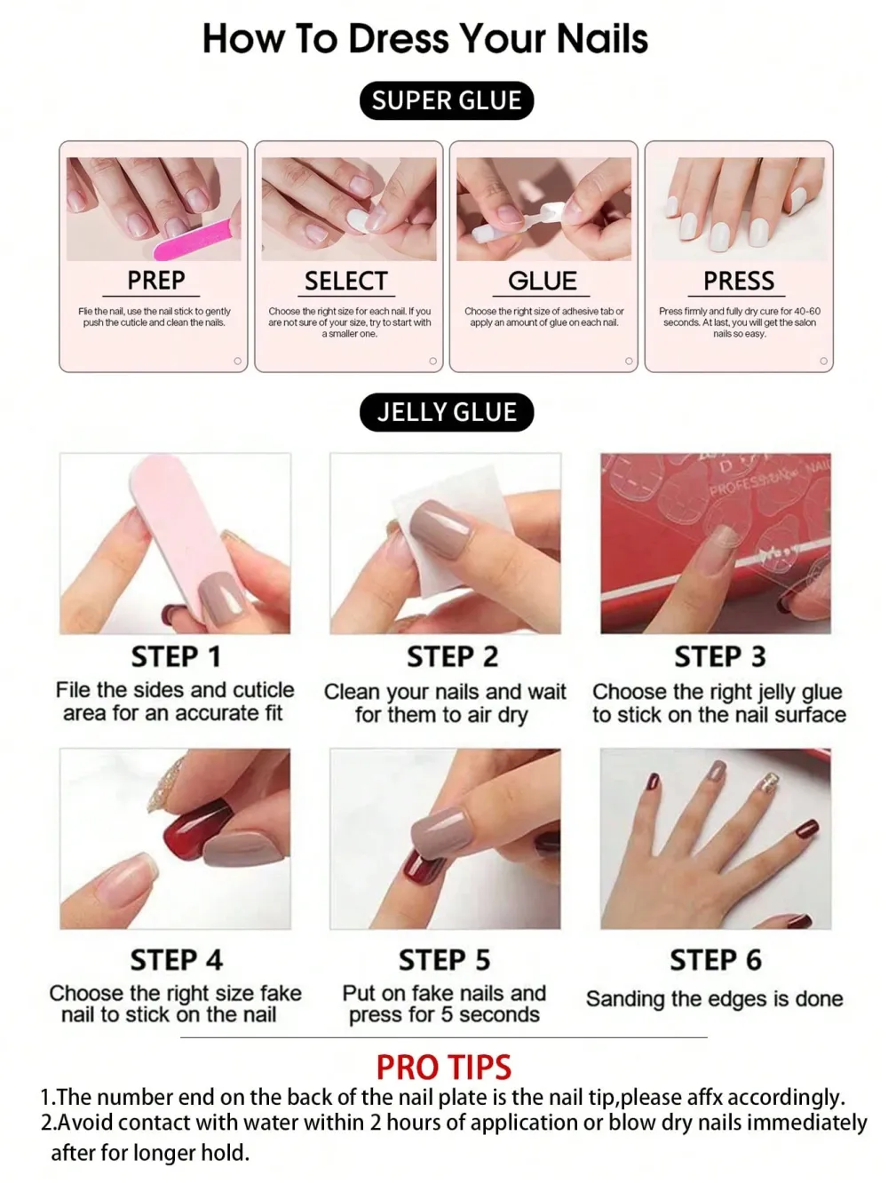 Nailhour 24pcs Almond Elegant 3D Light Color Purple Cat Eye False Nails