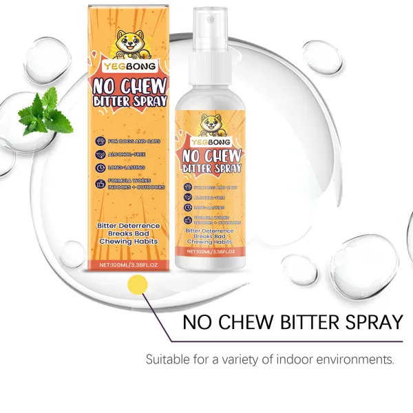 Yegbong Pet Anti-Chewing Spray: Pet Dog Indoor anti-biting and Scratching Sofa Bitter Spray2 pcs