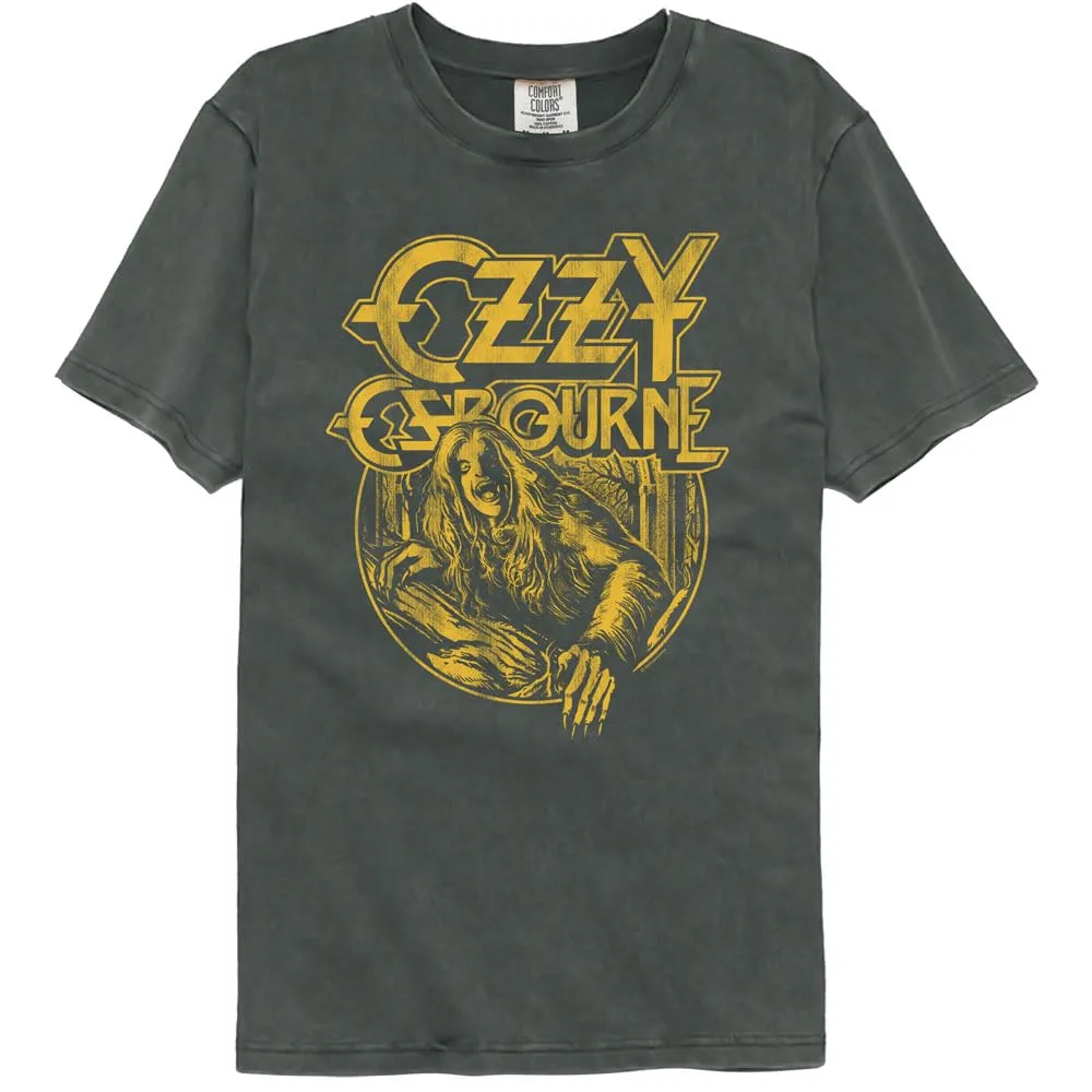 Premium Collection Ozzy Osbourne Bark at The Moon Adult Comfort Colors T Shirt Heavy Metal Band Tees