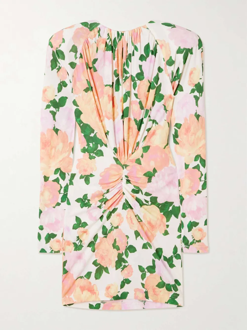 Front Ruched Floral Dress