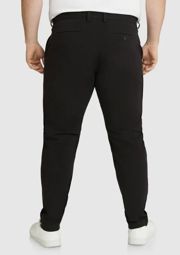 Black Comfort Stretch Chino Pants