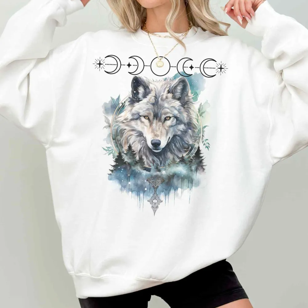 Whimsical Wolf Sweatshirt