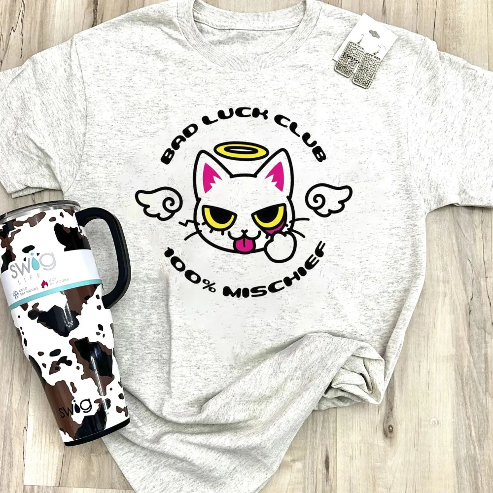 Cartoon Cat with Halo T-Shirt