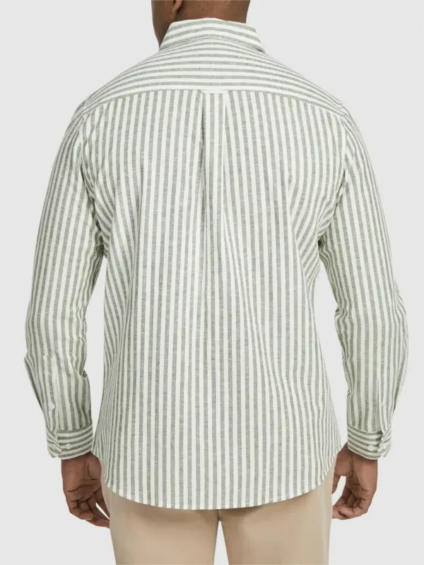 Men's Versatile Striped Long Sleeve Shirts