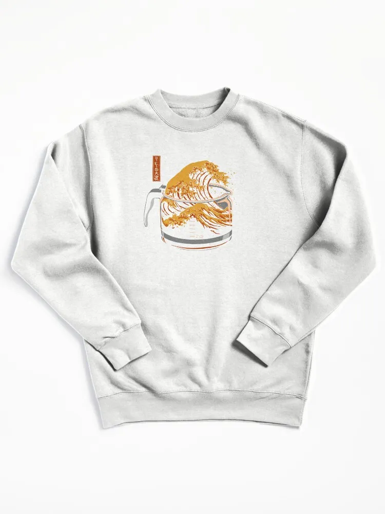 The Great Wave Of Coffee Pullover Sweatshirt