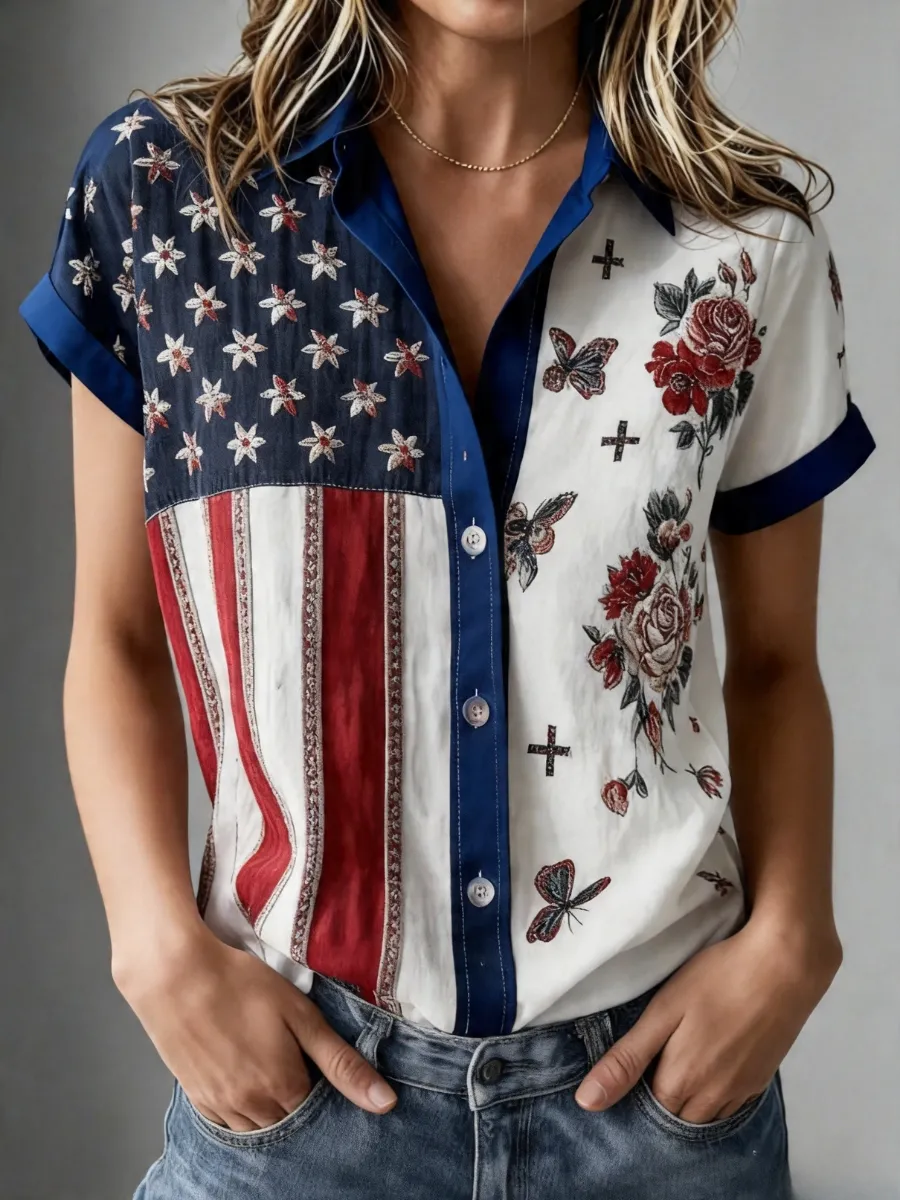 Women's American 250th Anniversary Short-Sleeve Shirt