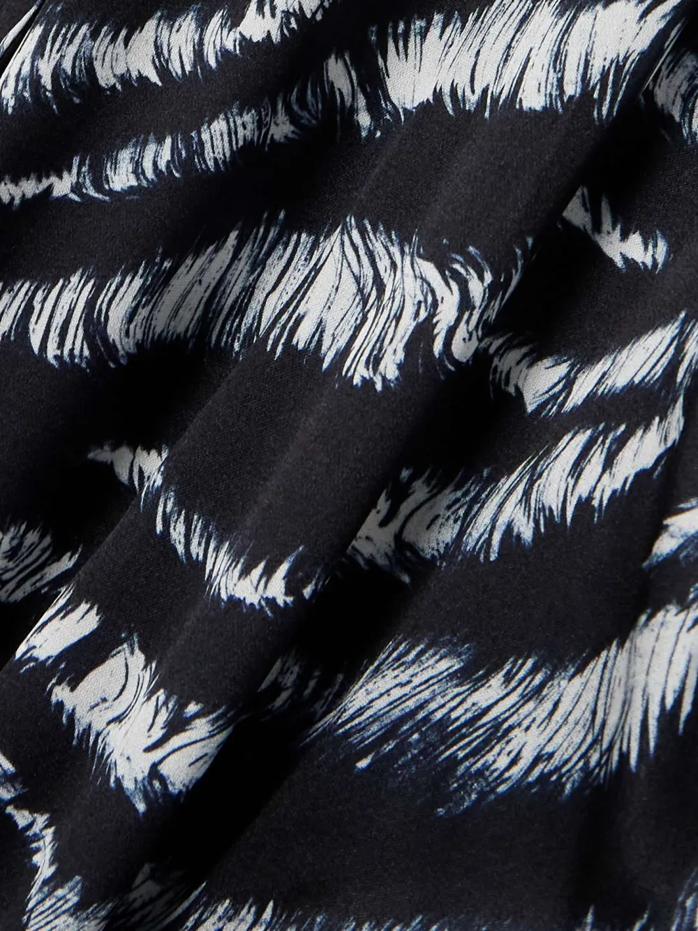 Zebra Pattern Mini Shirt Dress