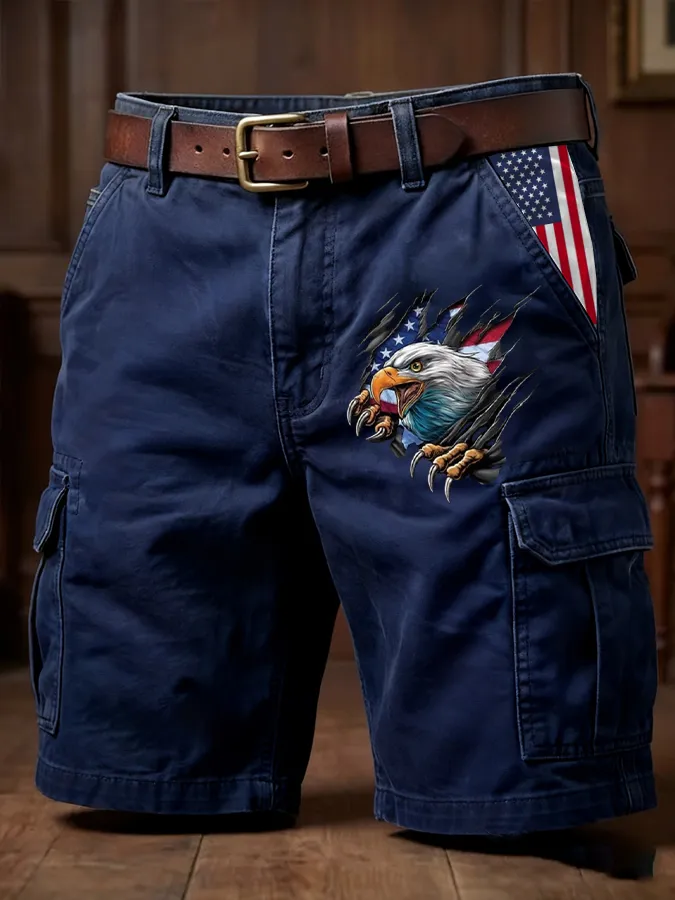 Men's 250th Anniversary Casual Cargo Shorts