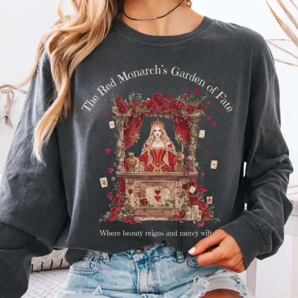 The Red Monarch's Garden of Fate Long Sleeve Tee