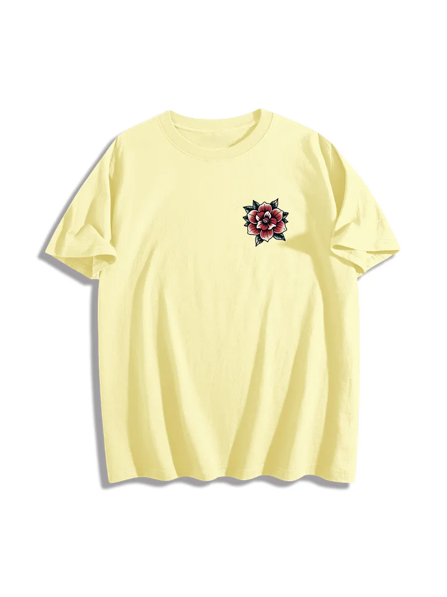 Floral Wave Design T-Shirts
