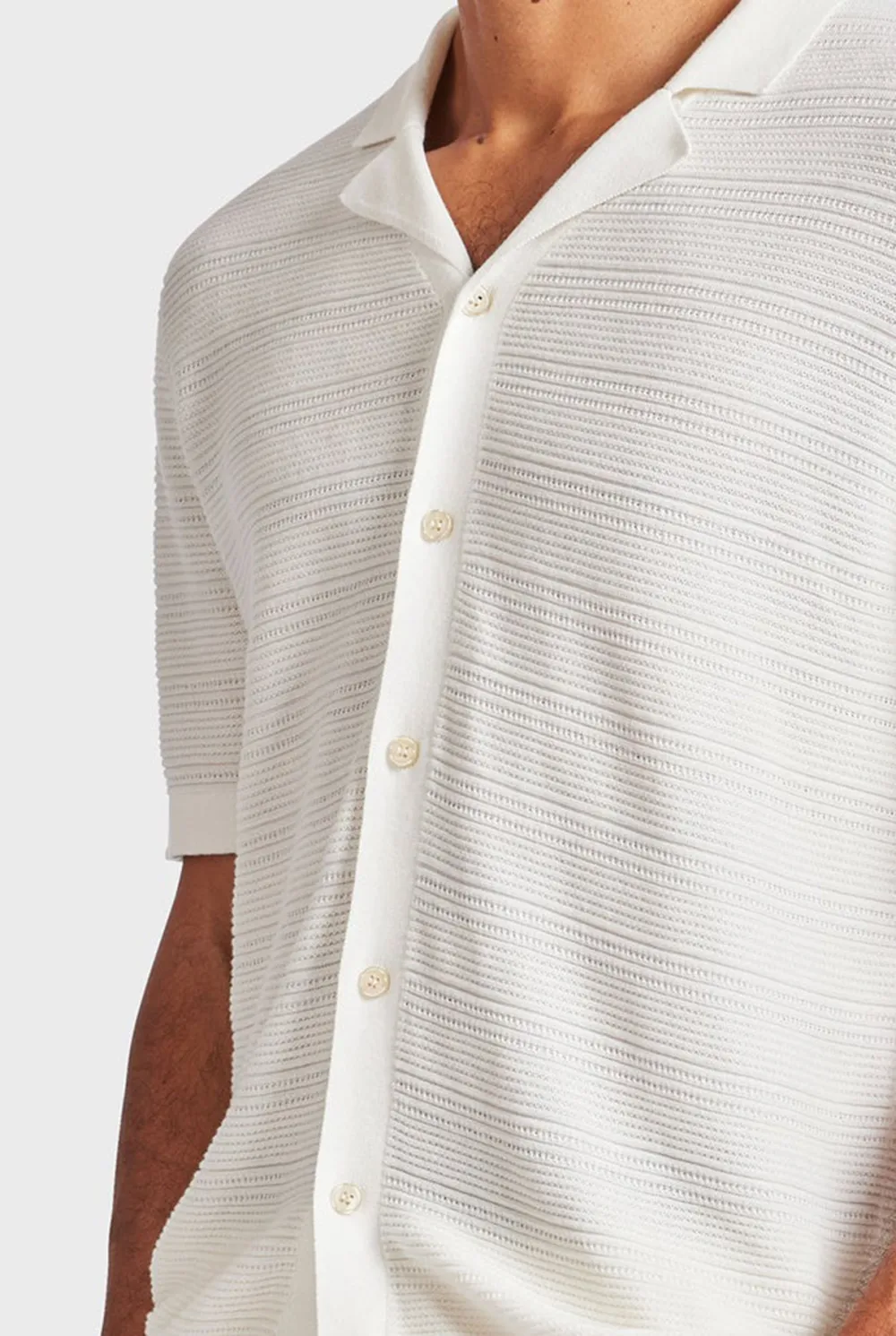 Revere Collar Knit Shirt