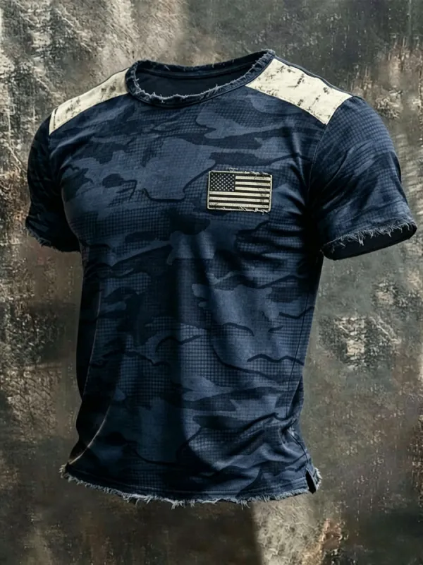 Men'S Retro 250Th Anniversary American Short-Sleeve T-Shirt