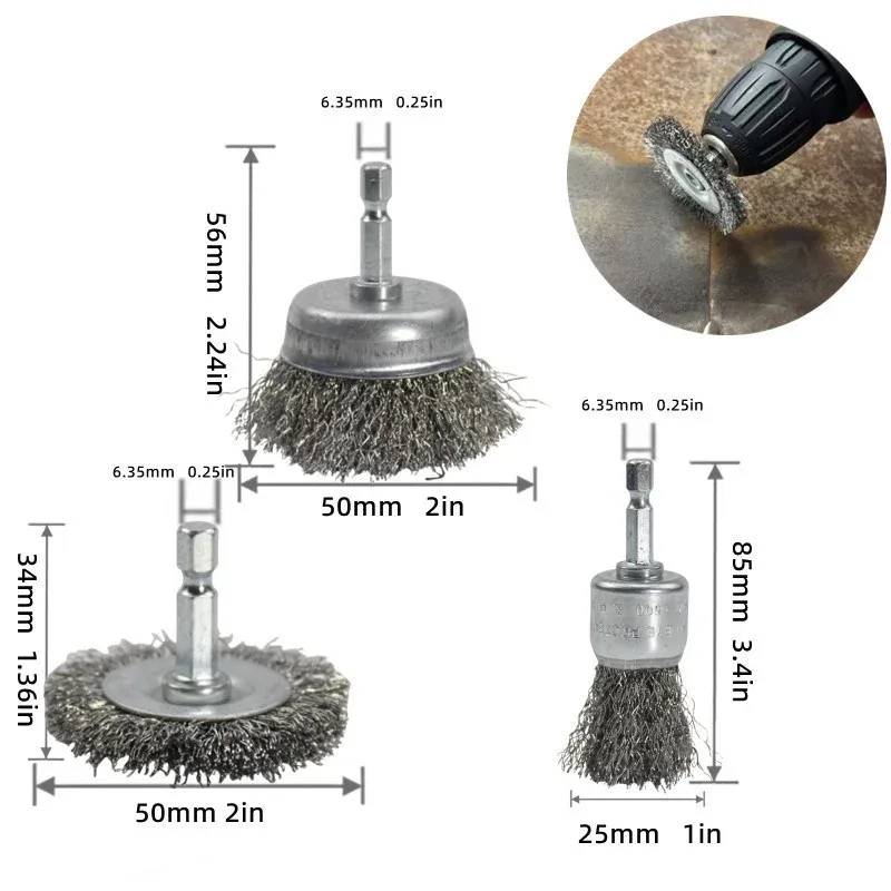 Wire Brush Kit for Drill