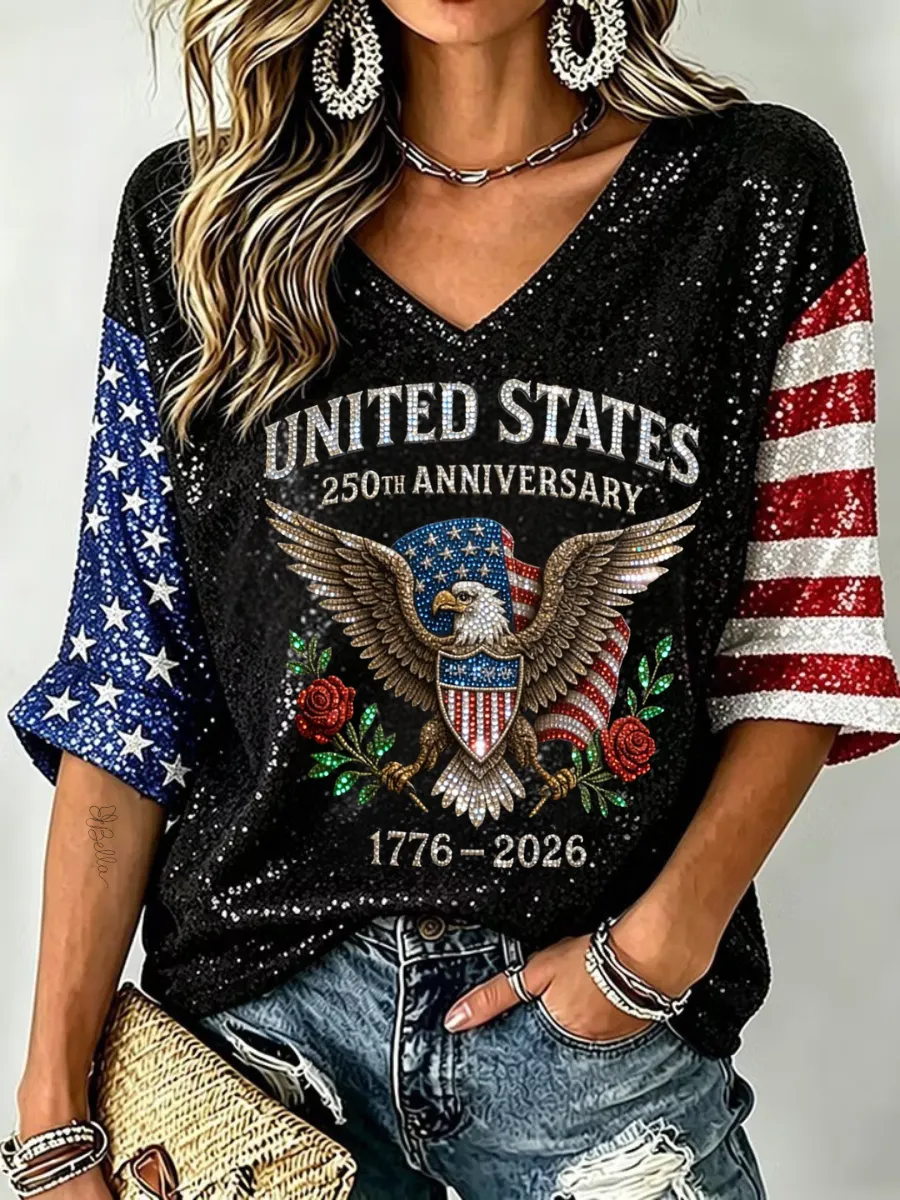 Women's 250th Anniversary Print Casual Top