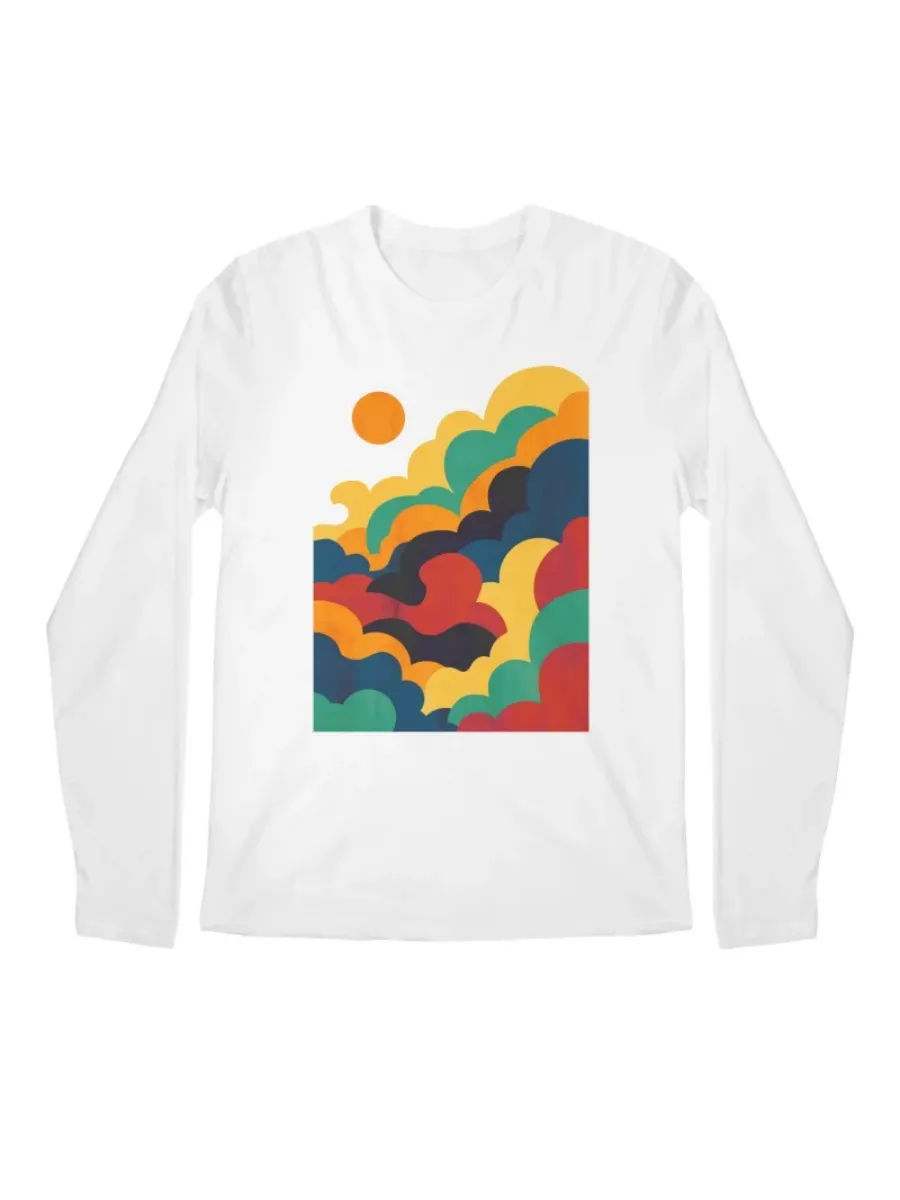 Colorful Cloud Printed T-Shirt