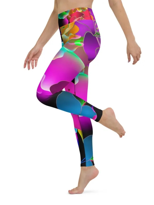 Neon Floral Leggings
