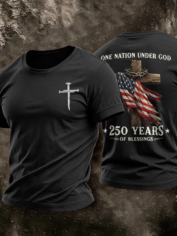 Men'S America Flag Printed Casual T-Shirt