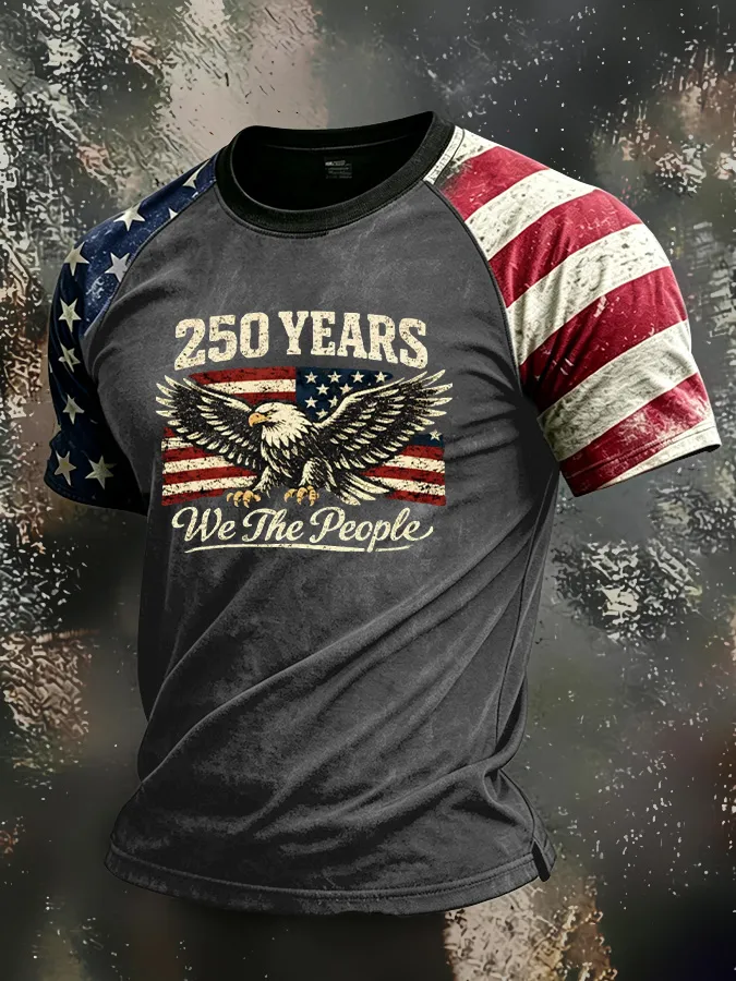 Men'S Casual Patriotic T-Shirt