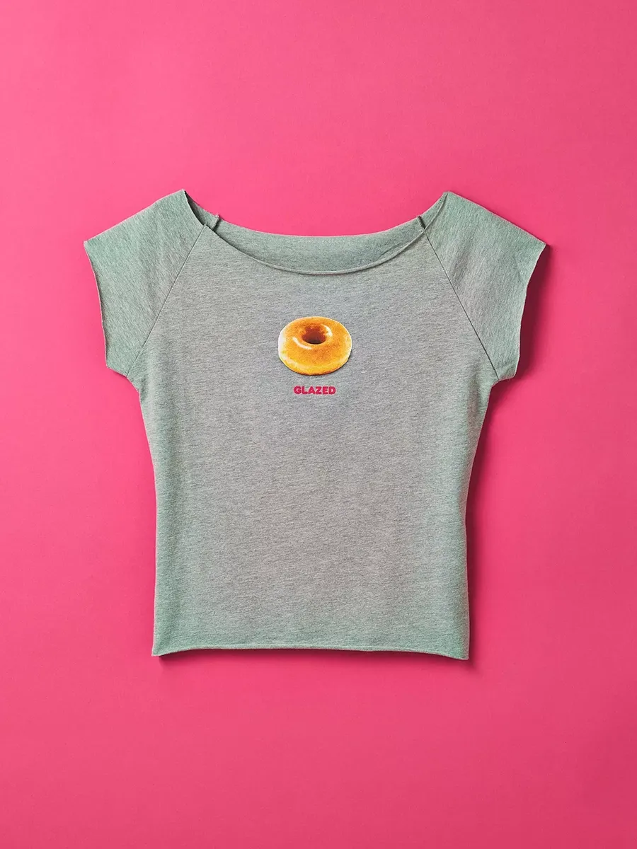 Women's Pure Cotton Solid-Color Printed Short T-Shirt