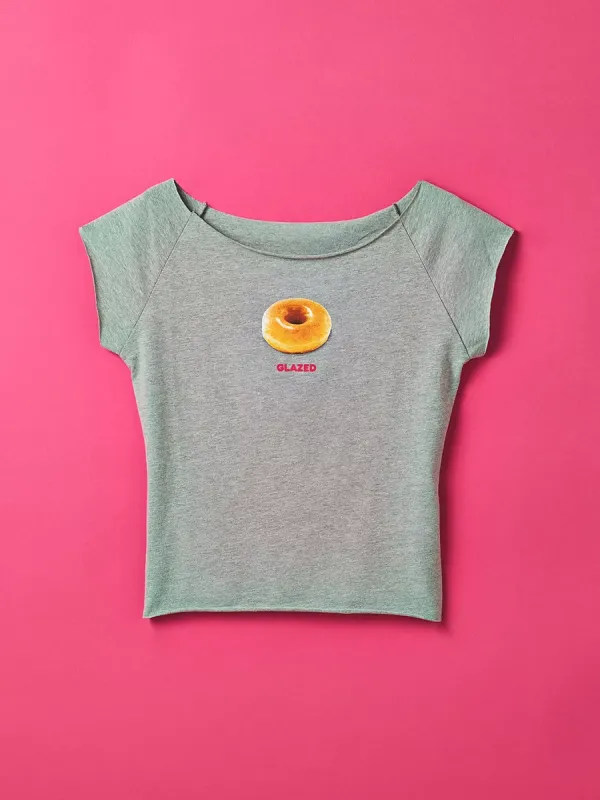 Women's Pure Cotton Solid-Color Printed Short T-Shirt