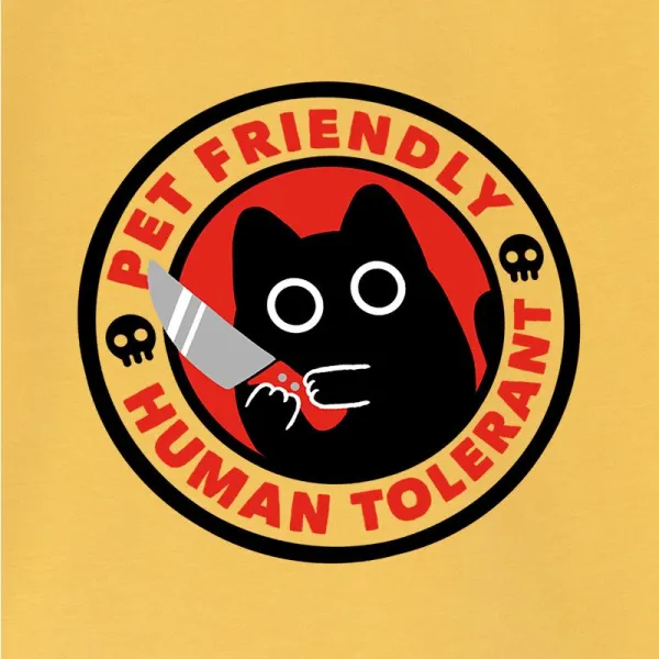 Pet Friendly Crew Neck Daily T-Shirt