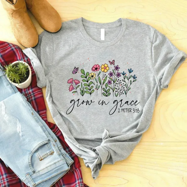 Grow In Grace Short-sleeved T-shirt