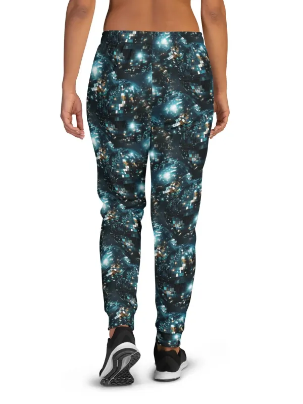 Glitter Disco Ball Pattern Pants