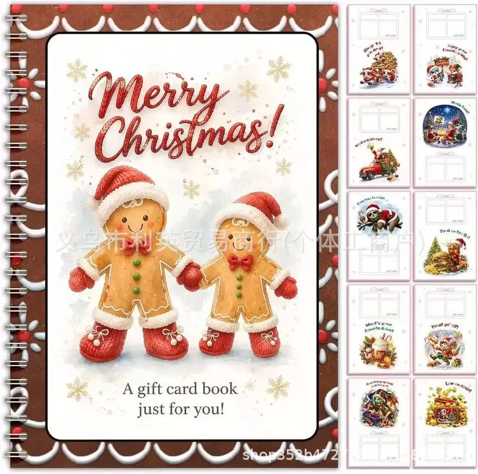 Christmas Gift Card Book Diy Spiral Bound Gift Card Book