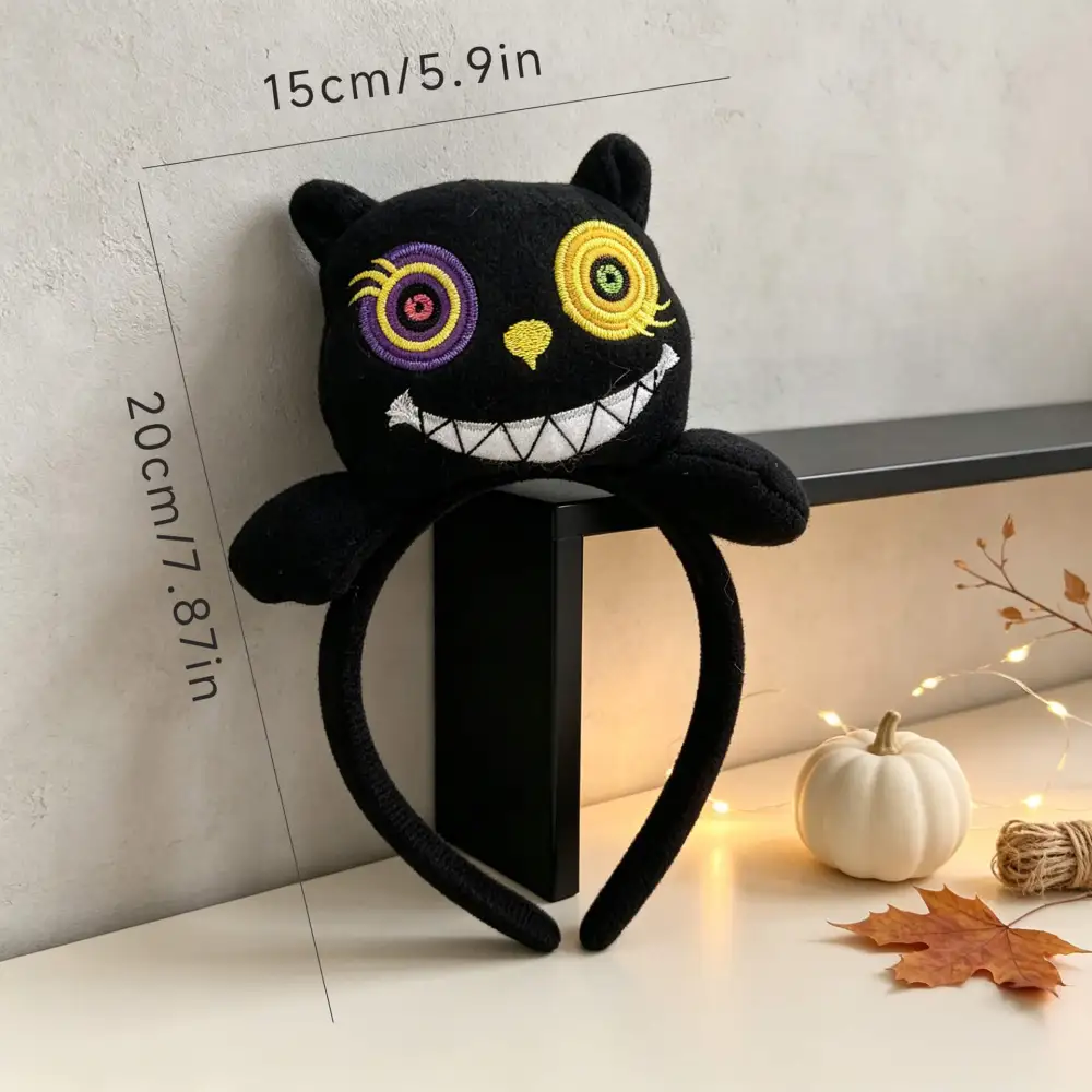 Halloween 3D Cartoon Plush Headband with Witch- Witch, Pumpkin, Vampire