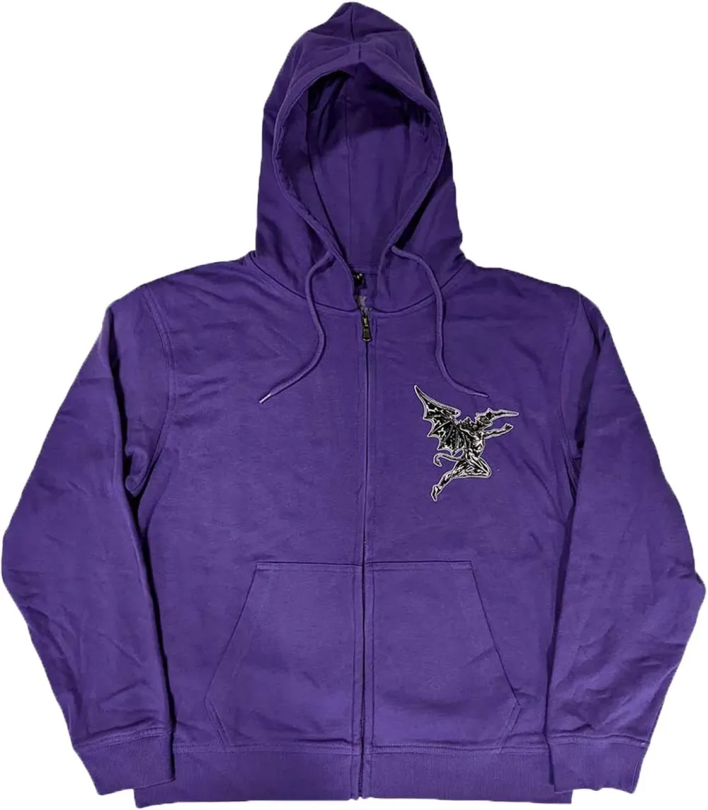 Men's Black Sabbath Printed Zip Up Hoodie