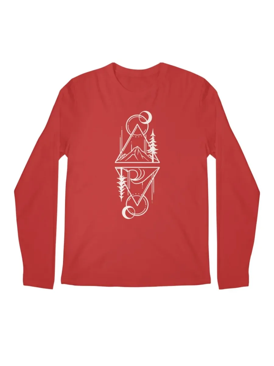 Minimalist Nature Line Art Tee
