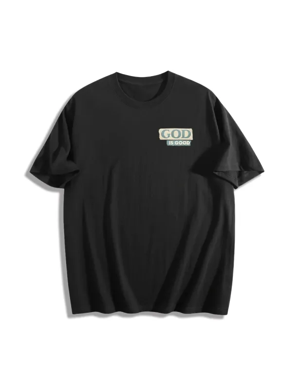 Tropical Sunset Faith Themed Graphic T-Shirt