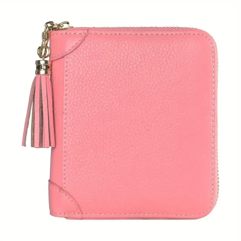 Womens Credit Card Holder Wallet Zip Leather